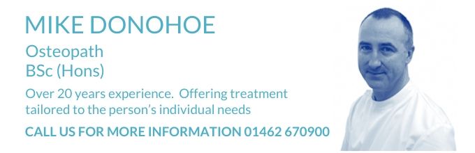 Mike Donohoe Osteopath at the Letchworth Clinic
